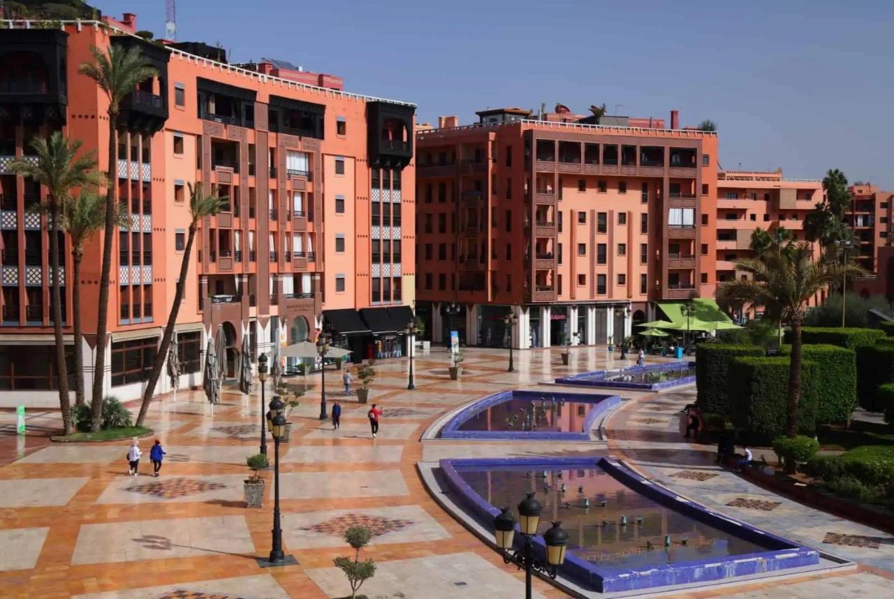 Appartement Haut Standing Gueliz Plaza Avec Vue Marrakesh Exterior foto